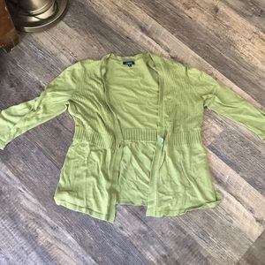 Reitmans olive green cardigan